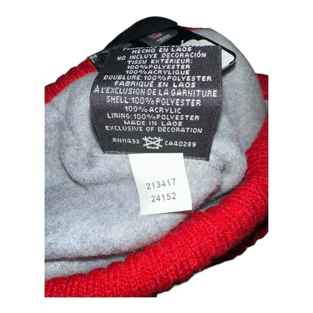 New Era NFL San Francisco 49ers Red Plaid‎ Cuffed Knit Hat, One Size - Picture 3 of 4